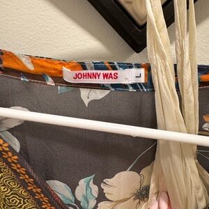 Johnny Was Gray and Orange Resort Sundress